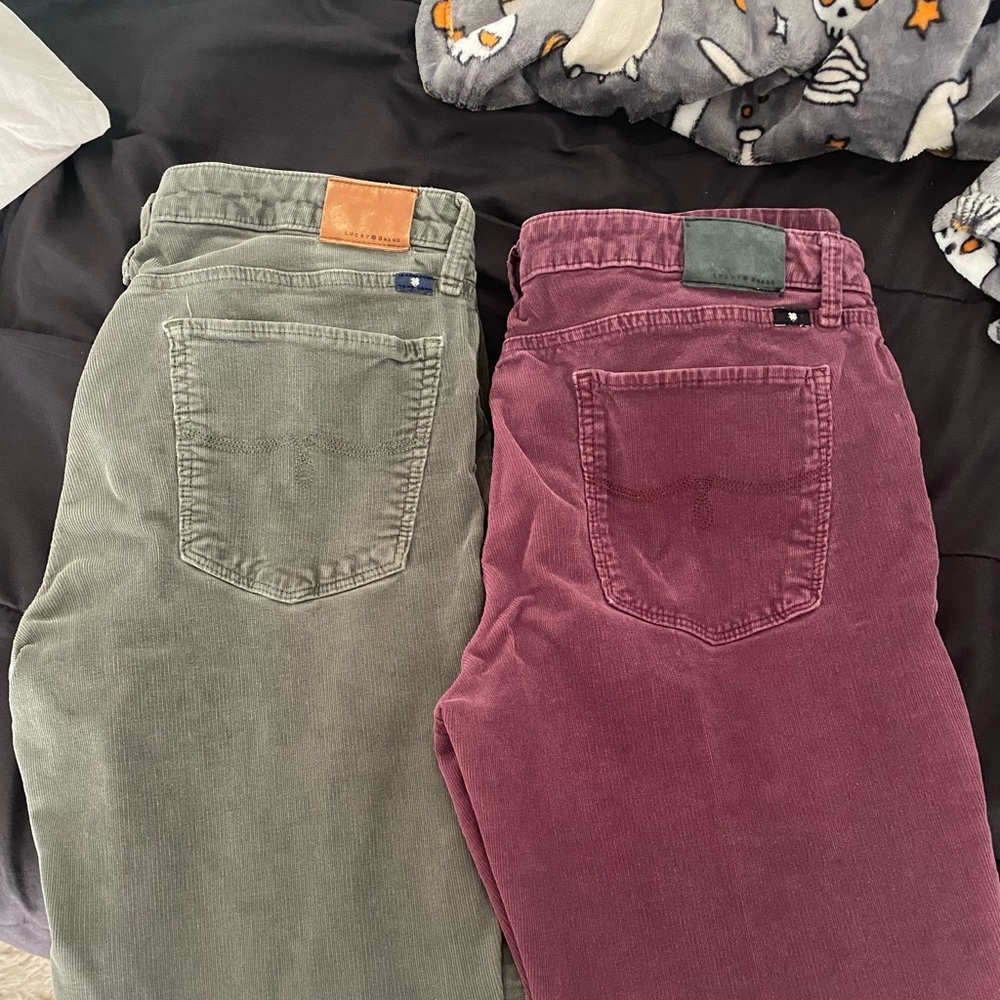 2 Lucky Brand corduroy pants